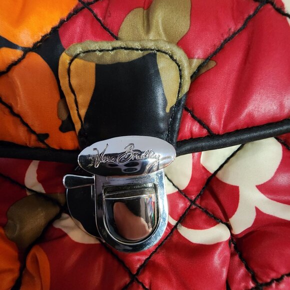 Vera Bradley Puffy Wristlet Bittersweet 7" x 5" - Picture 7 of 7